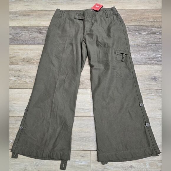 The North Face Libra Cargo pants adjustable length Anchorage green size 12 - Picture 1 of 10